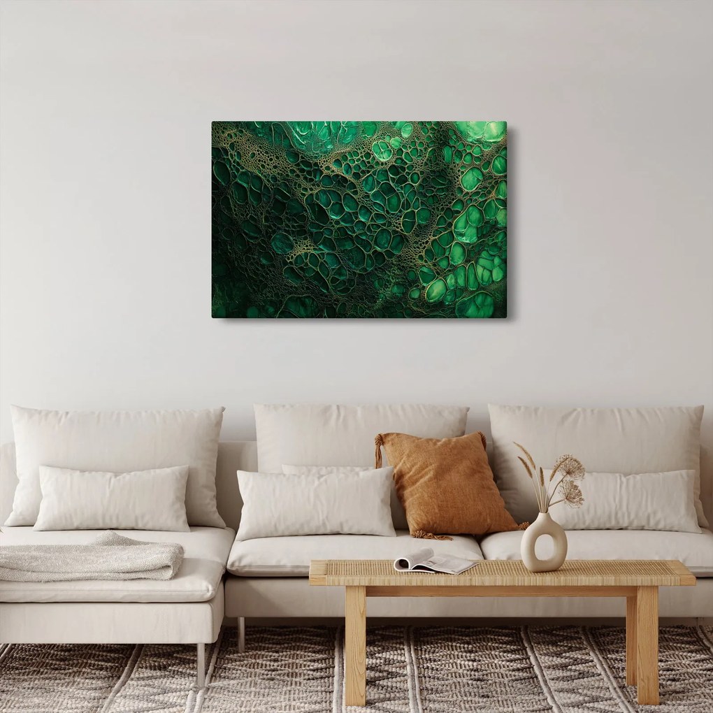 Obraz - Zelený mikroskopický záber (90x60 cm)