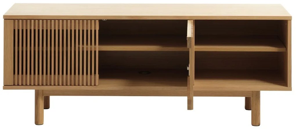 Dizajnový TV stolík Calloway 143 cm prírodný dub