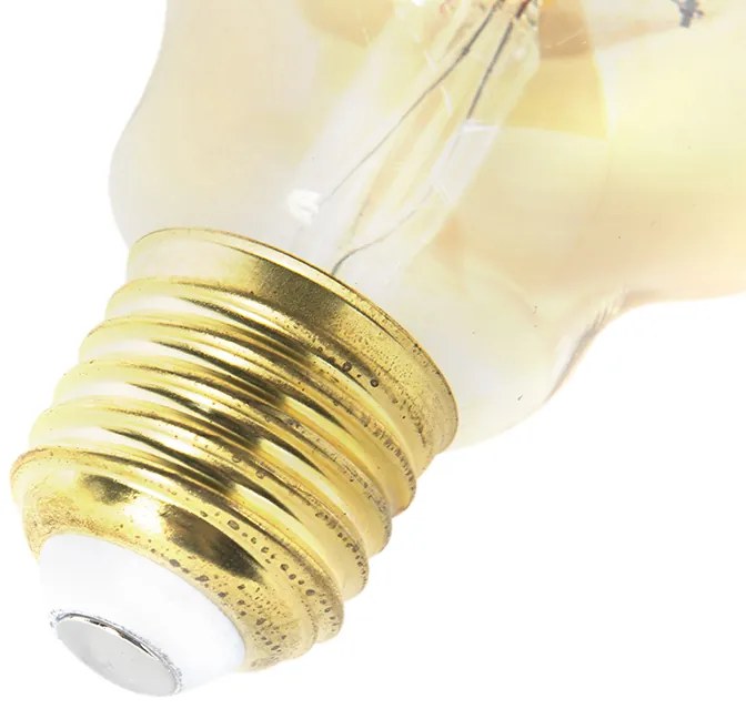 Sada 5 stmievateľných LED žiaroviek E27 G95 zlatá 5W 380lm 2200K