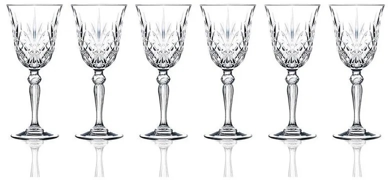 RCR MELODIA POHÁR NA BIELE VÍNO 210ML SADA 6 KS