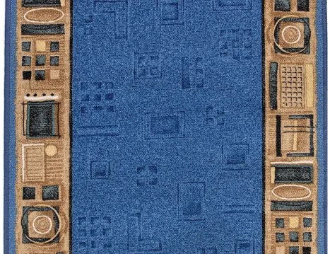 Koberce Breno Behúň JENA 77, šíře role 67 cm, modrá, viacfarebná