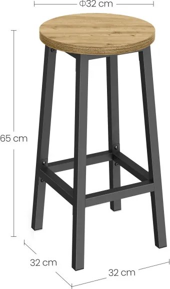 Barová stolička LBC328B88 dub artisan