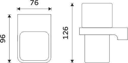 Nimco Držiak na kefky MAYA - MA 29058H-26