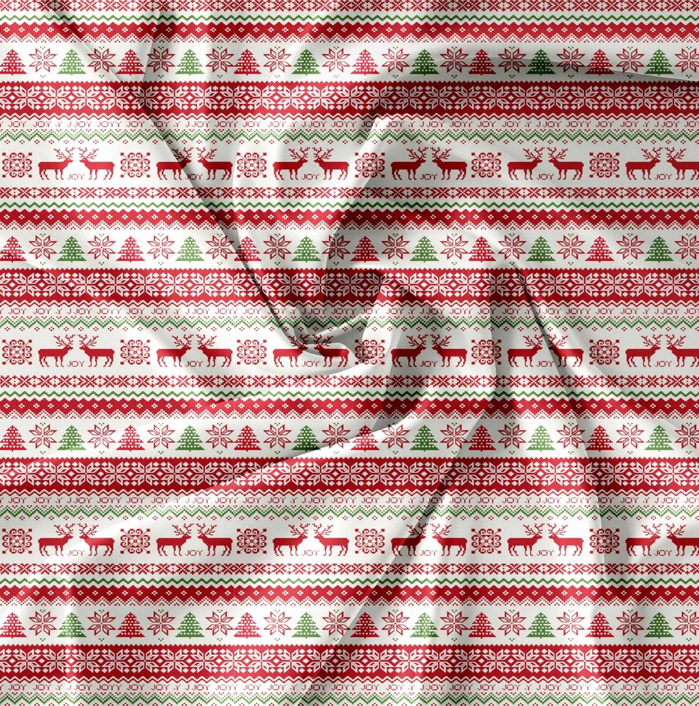 Obliečky z mikrovlákna CHRISTMAS JOY biele Rozmer obliečky: 70 x 80 cm | 140 x 200 cm