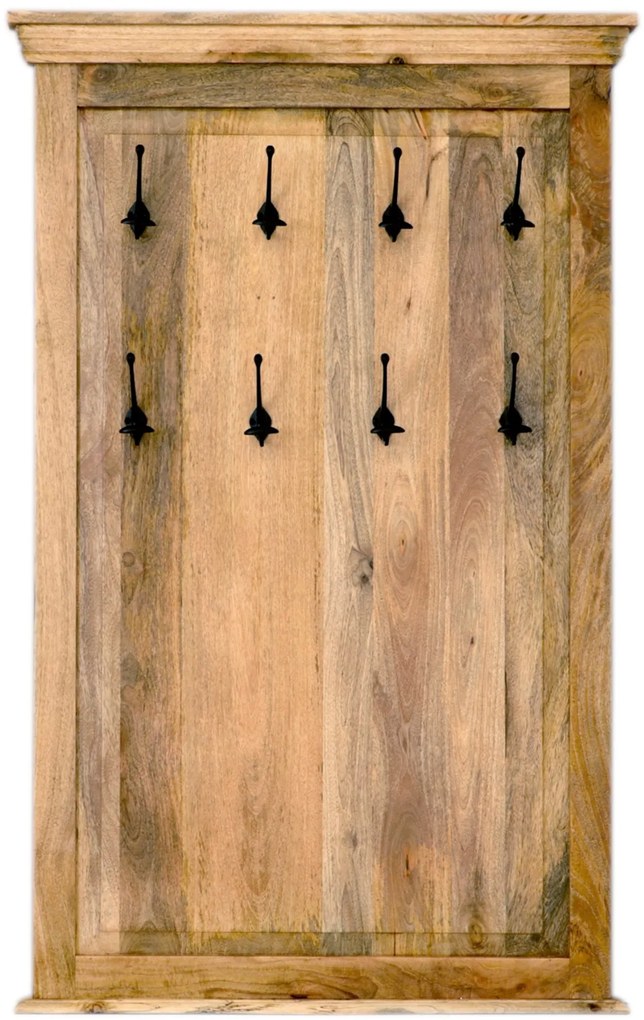 furniture-nabytek.cz - Vešiak Guru s 8 háčikmi 90x140x2,5 z masívu mango