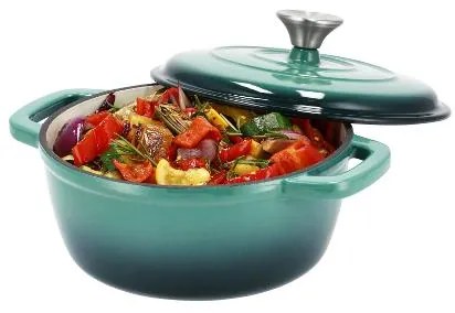 Silvercrest®  Liatinový hrniec, 2,8 l (zelená)  (100393108)