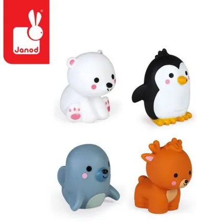 Polárne zvieratká - hračka do vody - 4 ks