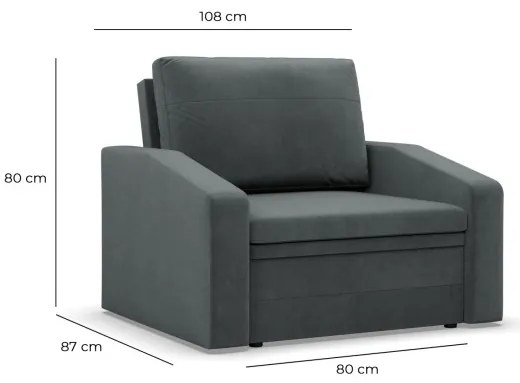 Kreslo ORBIT Poso rozkladacie, béžové