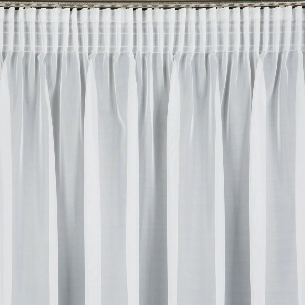 ZÁCLONA NA PÁSKE LUCY 350X150 CM BIELA