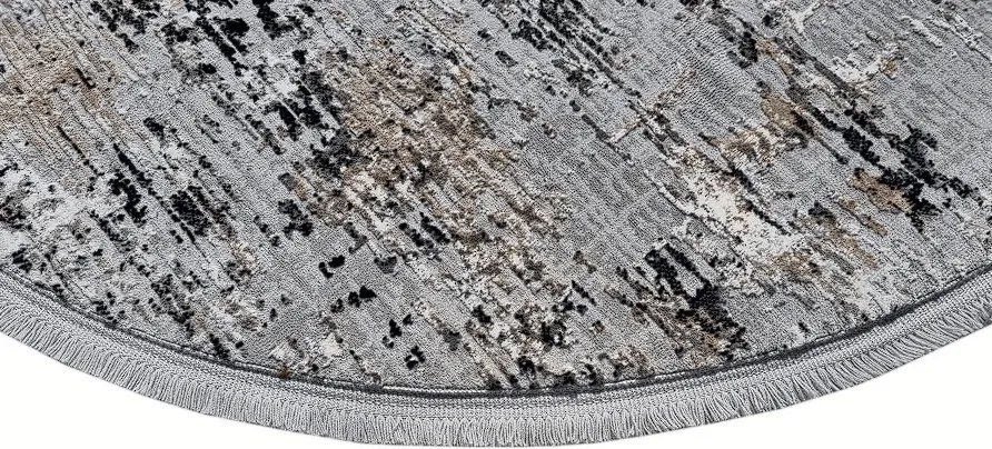 DC Koberec Exclusive kruh 200 sivá čierna Rozmer: Ø 100 cm (kruh)