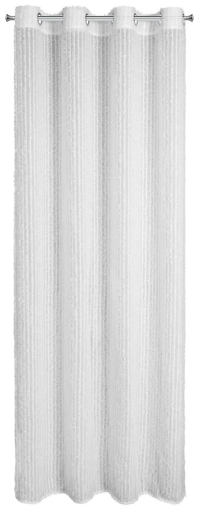 ZÁVES NA KRÚŽKOCH EVA MINGE TIFFANY 135X250 CM BIELA