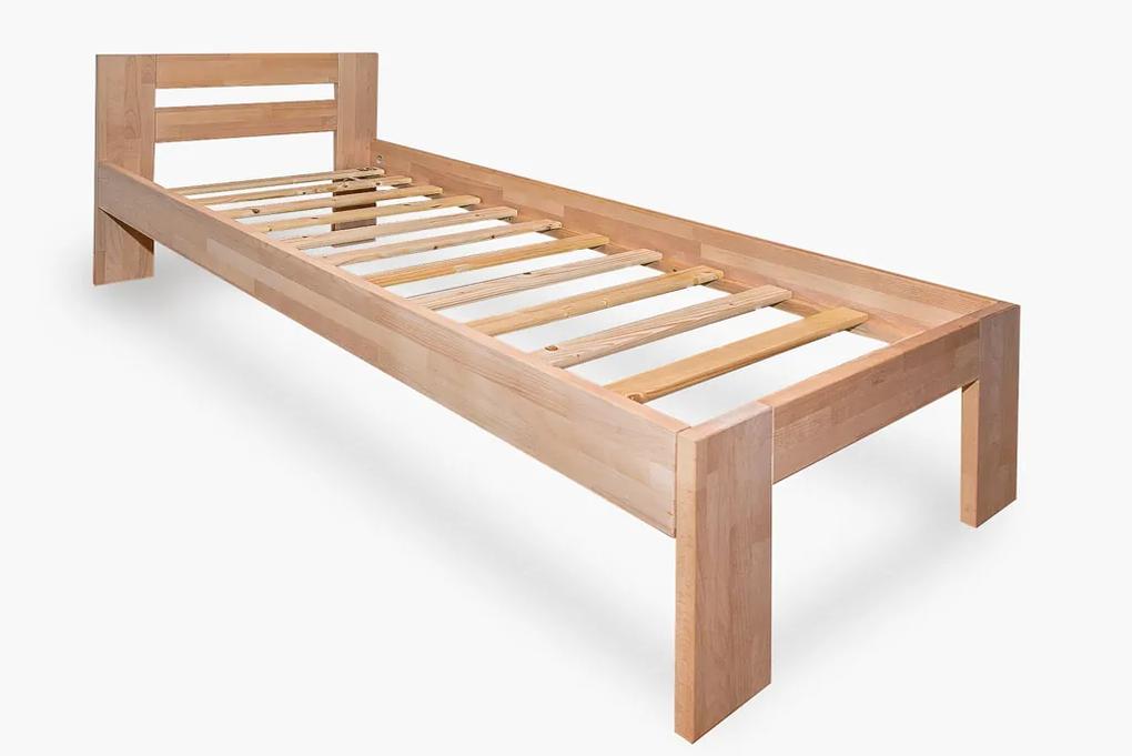 Jednolôžková posteľ Mirabel, 80x200 cm, Olejový vosk