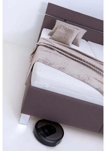 Čalúnená posteľ s úložným priestorom ALIS 160x200 cm, bez matraca, hnedá