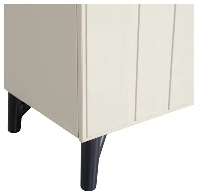 Krémový TV stolík z borovicového dreva 181x56 cm Miller - WOOOD