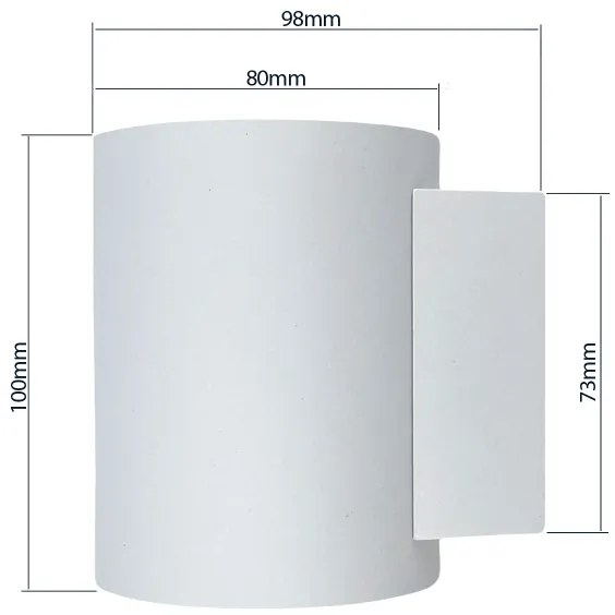 Nástenné svietidlo SQUALLA TUBA 1xG9/50W/230V biela/zlatá