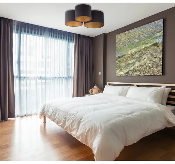 Duolla - Stropné svietidlo ROLLER TRIO 3xE27/60W/230V antracit