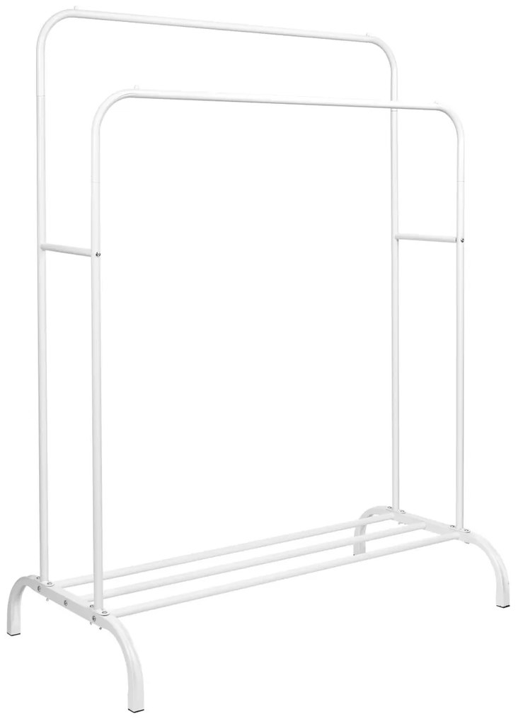 Dvojitý vešiak BENI 110 cm biely