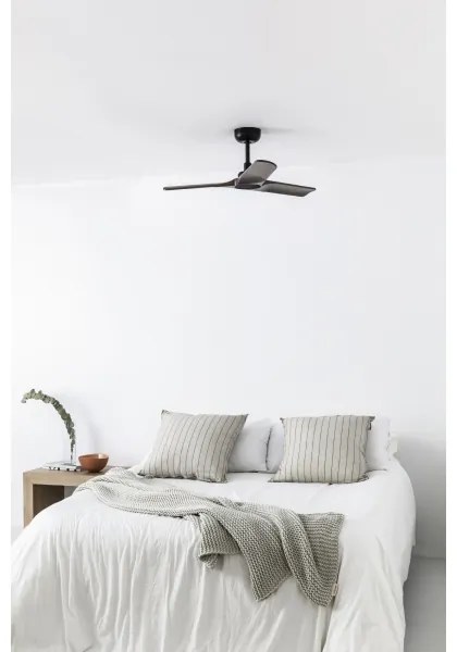 FARO 33806WT - Stropný ventilátor HEYWOOD S drevo/čierny pr. 90 cm WT + DO