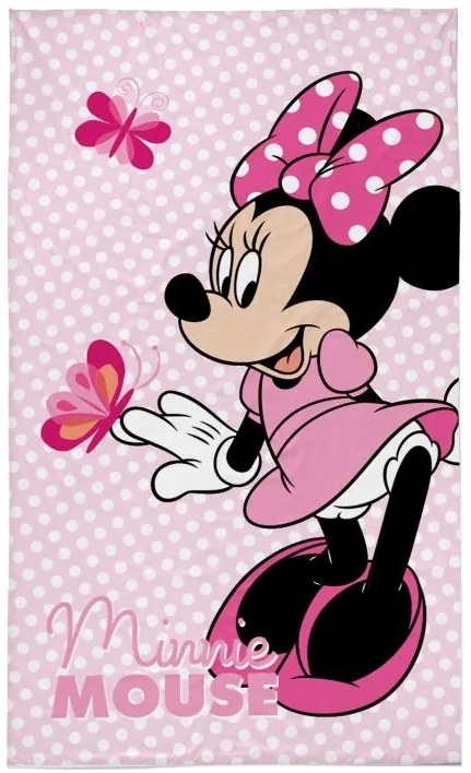Detský uterák Minnie s motýľom 30x50 cm