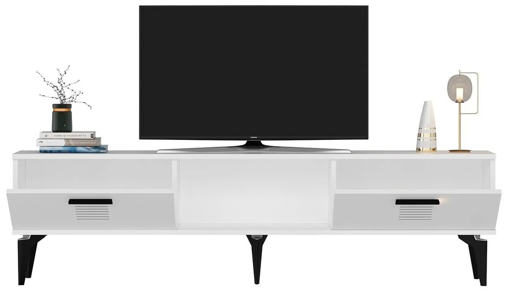 TV stolík/skrinka Vipapo 11 (biela) . Akcia -21%. Vlastná spoľahlivá doprava až k Vám domov. 1095222