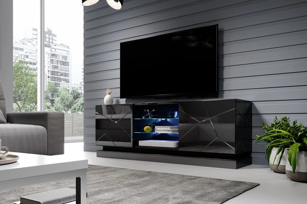 Cama Čierny stolík pod TV Qiu 160