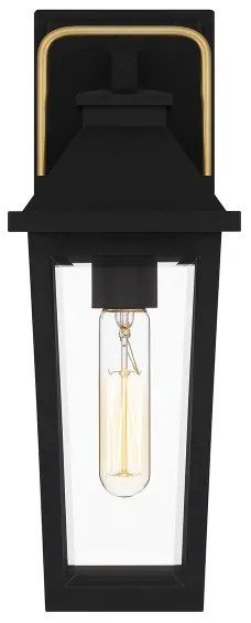 Quoizel QZ-BUCKLEY-S-MBK - Vonkajšie nástenné svietidlo S BUCKLEY 1xE27/40W/230V IP44