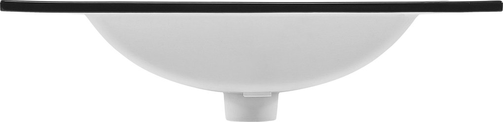 Comad Nábytkové keramické umývadlo UM-LAVA BLACK 60 DP, 61x46 cm, čierna matná