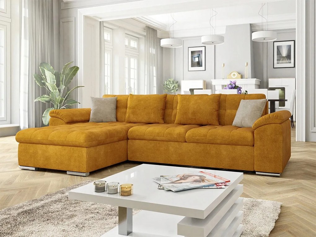 Rohová sedacia súprava Dante (medová béžová)