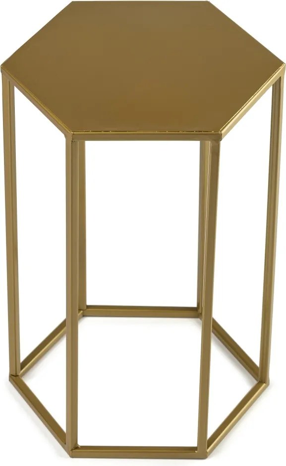 STOJAN NA KVETINÁČ HEXA 40X24X28 CM ZLATÁ