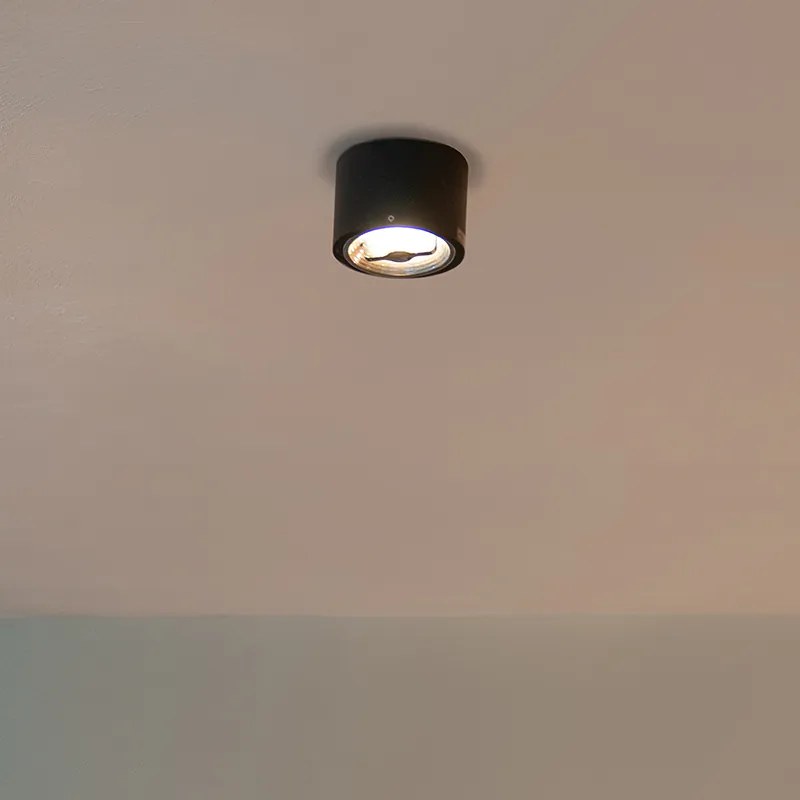 Moderné stropné bodové svetlo čierne AR111 vrátane LED - Expert