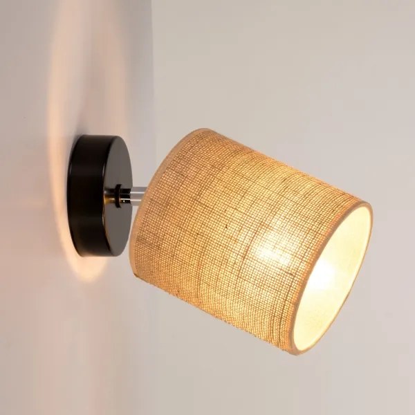 Spot-Light 56792104 - Nástenné bodové svietidlo JUTE 1xE27/25W/230V
