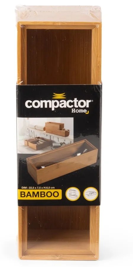 Bambusový box Compactor, 22,5 x 7,5 x 6,35 cm