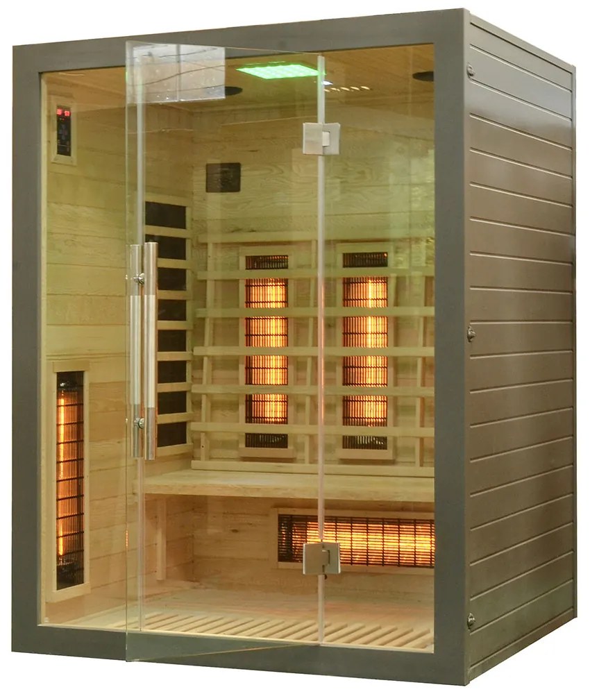 M-SPA - Infračervená sauna šedá 150 x 120 x 190 cm