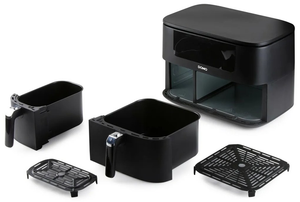 DOMO DO546FR digitálna dvojitá fritéza s horúcimvzduchom, 3+6 l