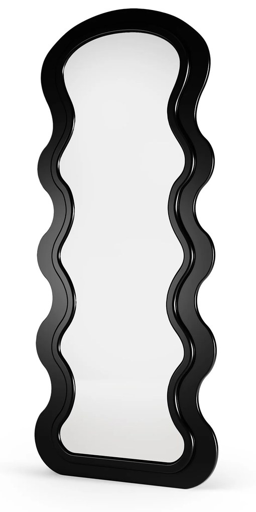 Dekorativní nástěnné zrcadlo Vale 75 cm černé