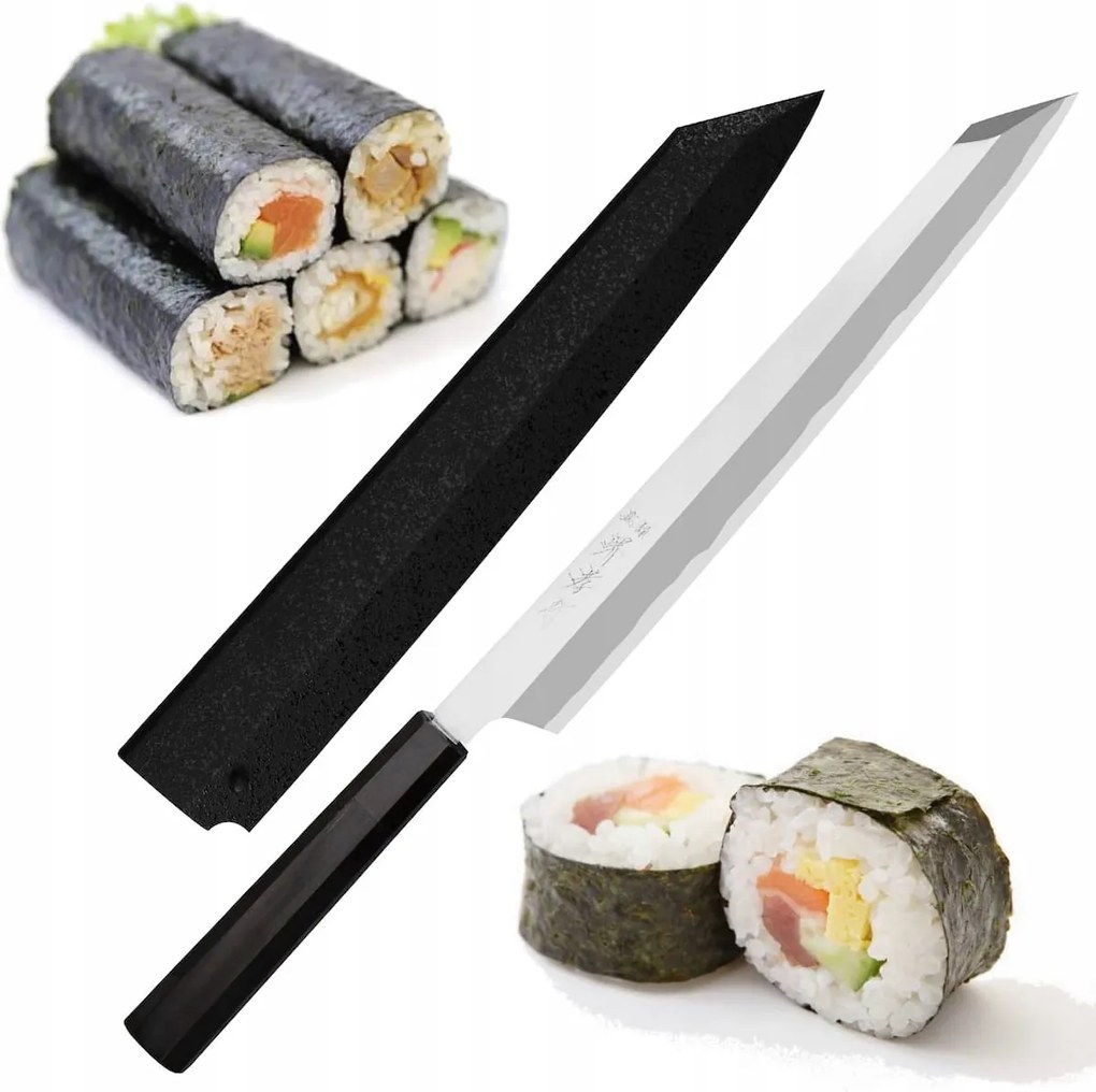 Sakai Takayuki Hien Aogami#2 Japonský nôž Kengata Yanagiba na sushi 27 cm