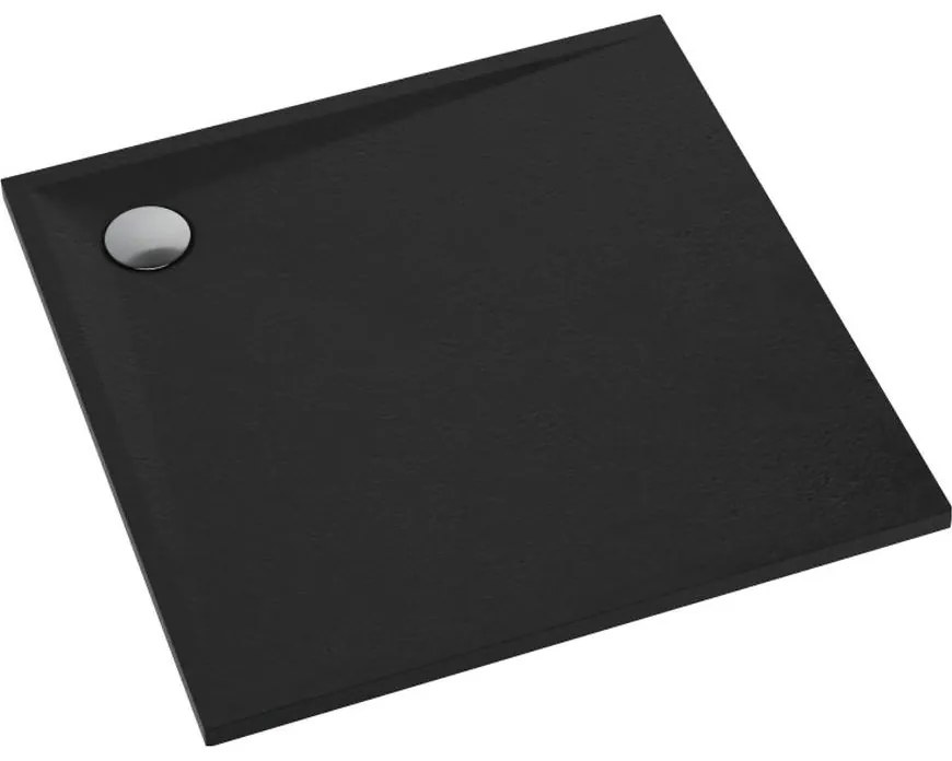 Rohová Vanička AQM12461CST 90X90X3 čierna