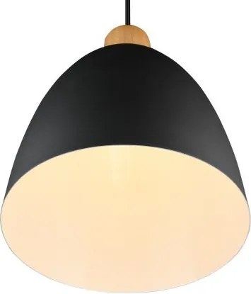 Luster Jagger 25 cm, čierny