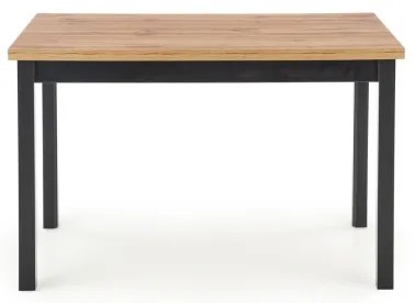 Jedálenský stôl KINDOR dub Wotan/čierna