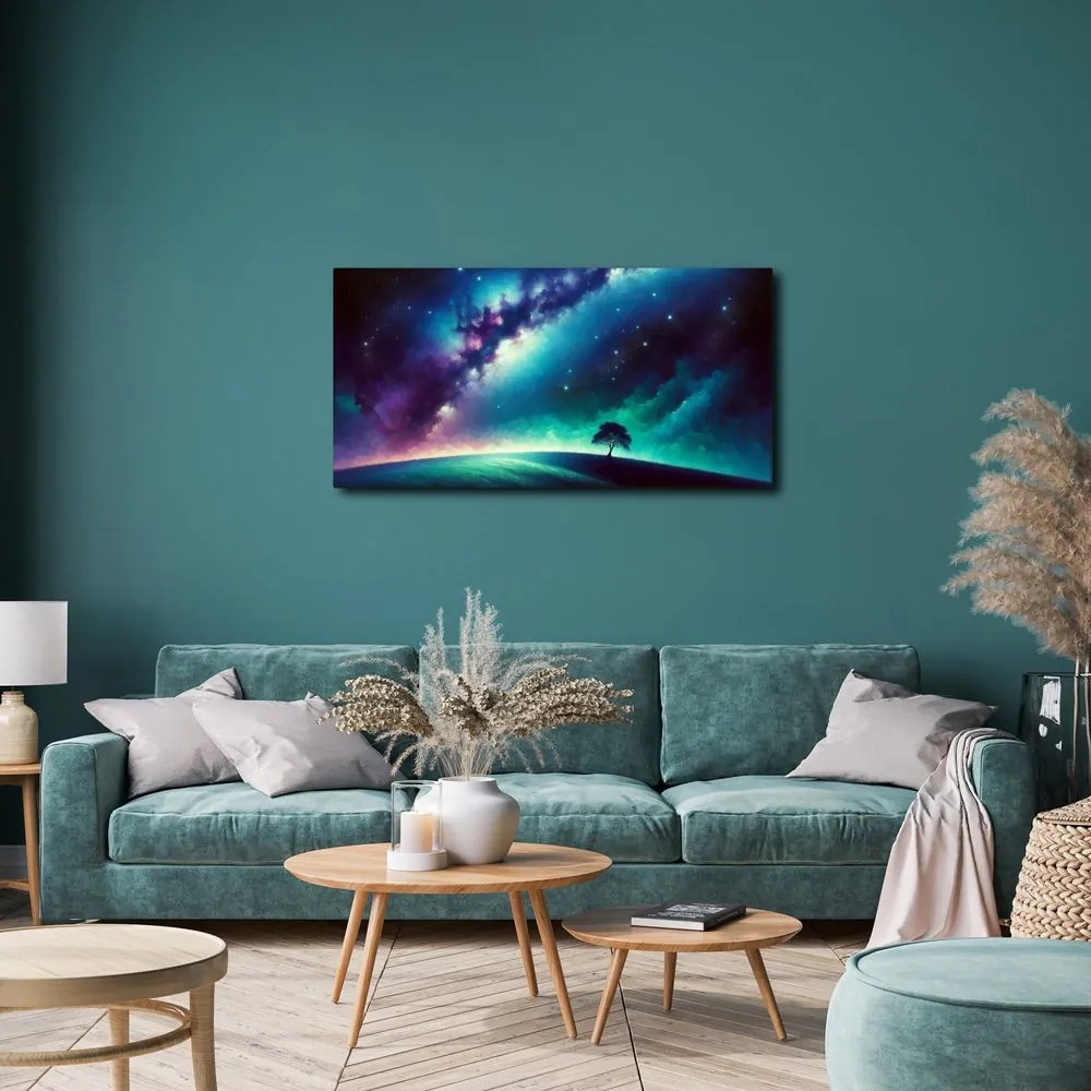 Obraz osamelý strom života v krajine