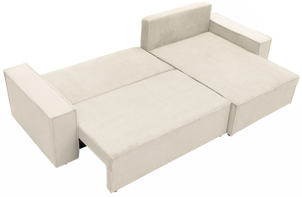 Rohová sedacia súprava Kasuna (vanilková). Vlastná spoľahlivá doprava až k Vám domov. 1122344