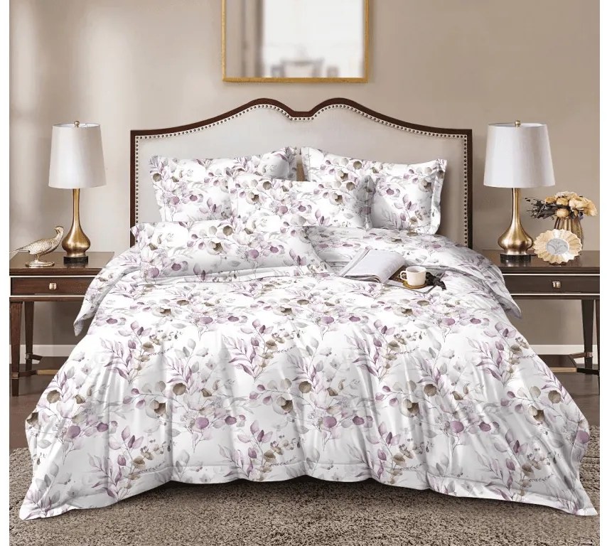 Obliečky z mikrovlákna FLORANY biele Rozmer obliečky: 70 x 90 cm | 140 x 220 cm