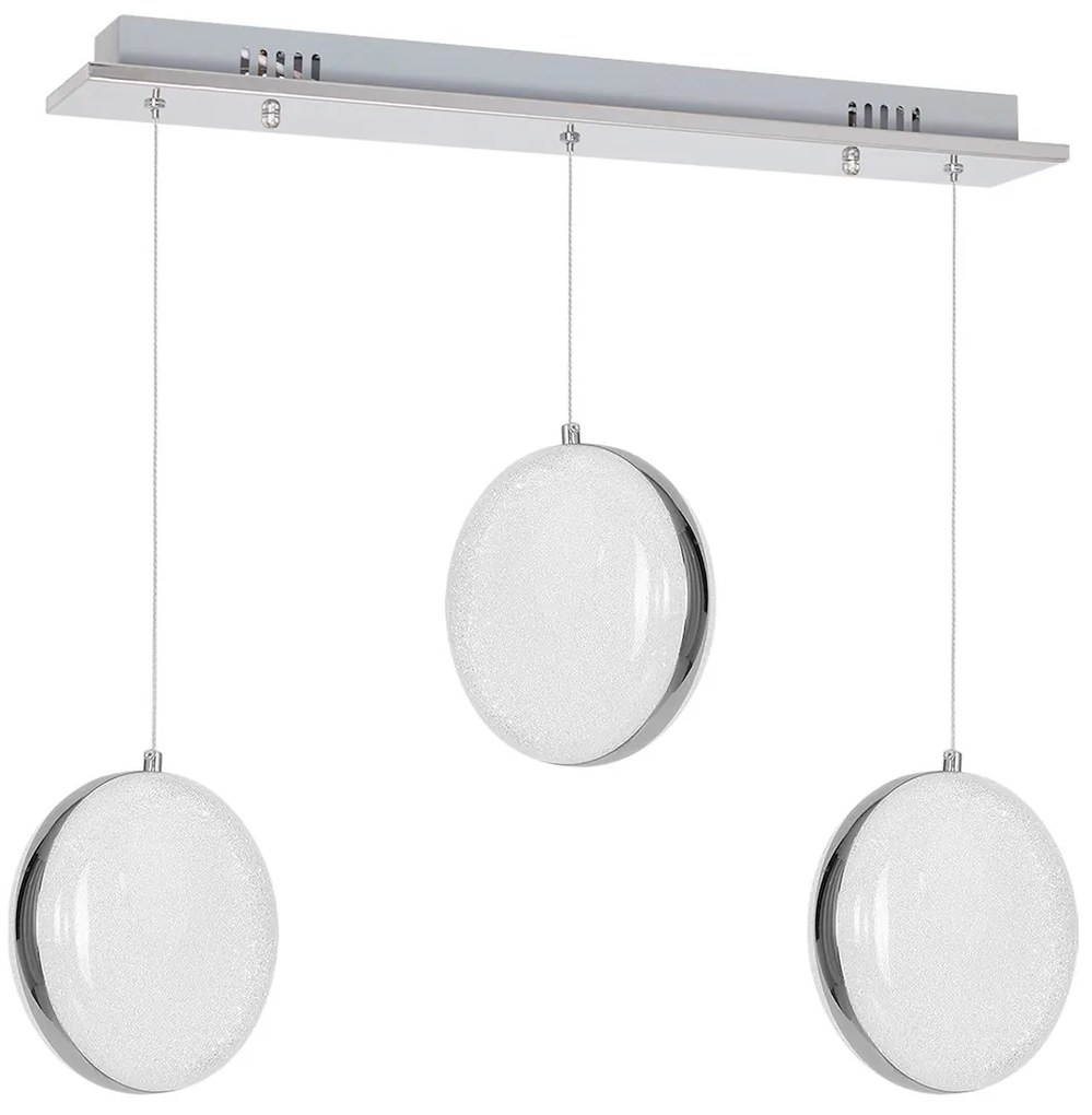 Závesné LED svietidlo Lira, 3x LED 27w, 4000k, ch