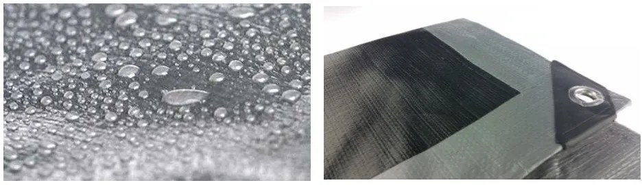 Strieborná vodeodolná krycia plachta 4m x 6m