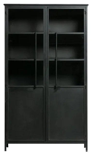 Čierna kovová vitrína 99x170x44 cm Exhibit – WOOOD