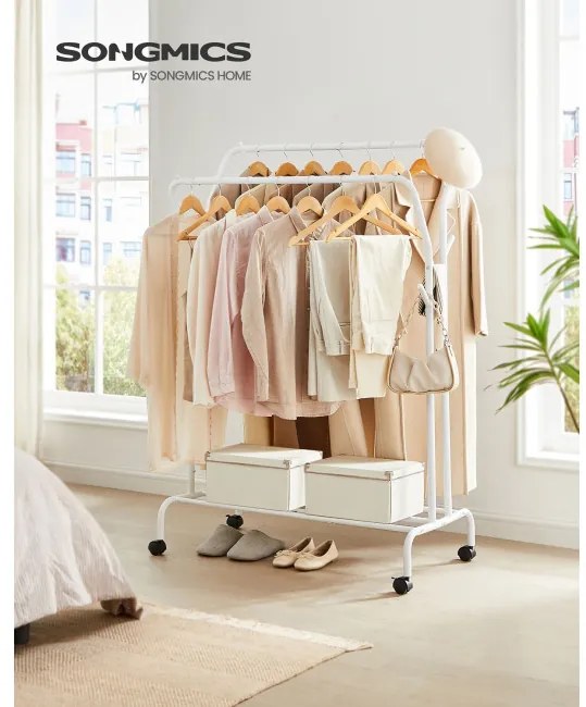 Vešiakový stojan na kolieskach HSR107W01