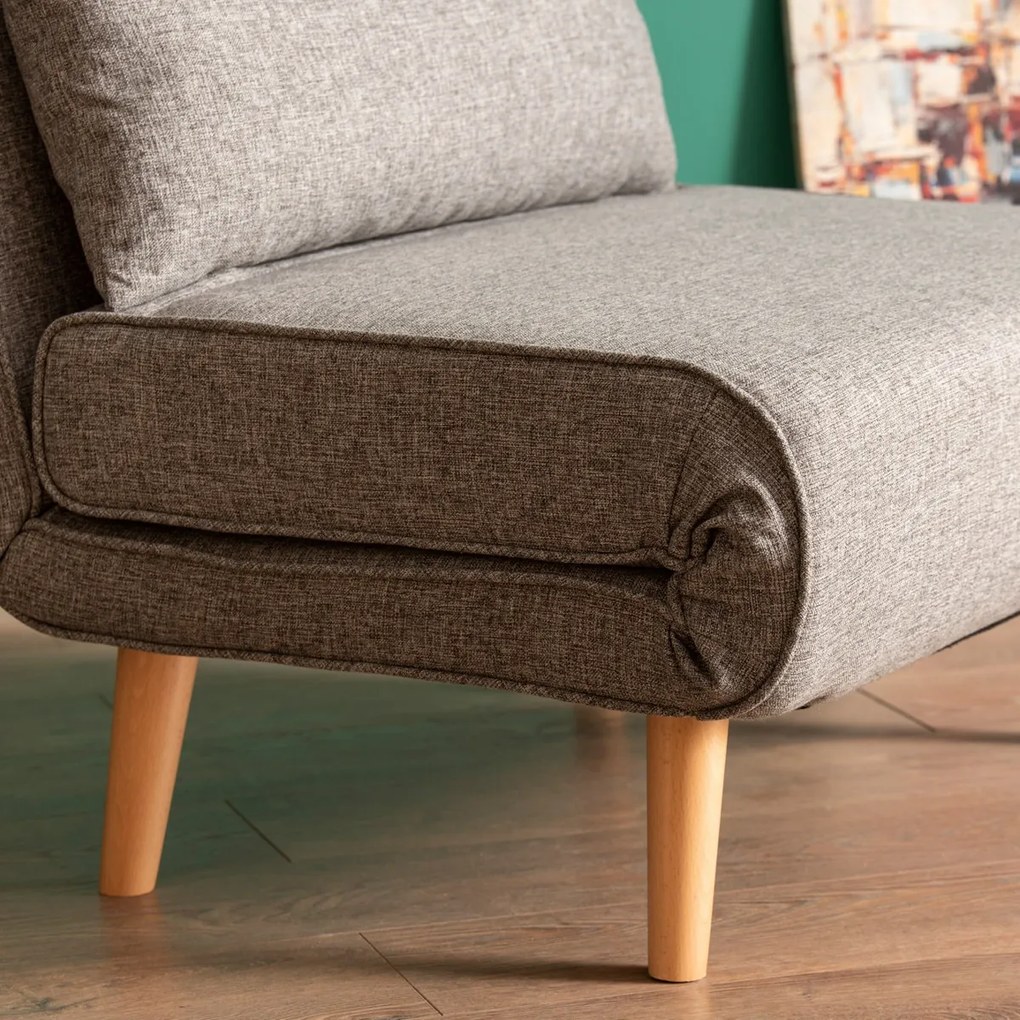 Kreslo Folde Single Light Grey