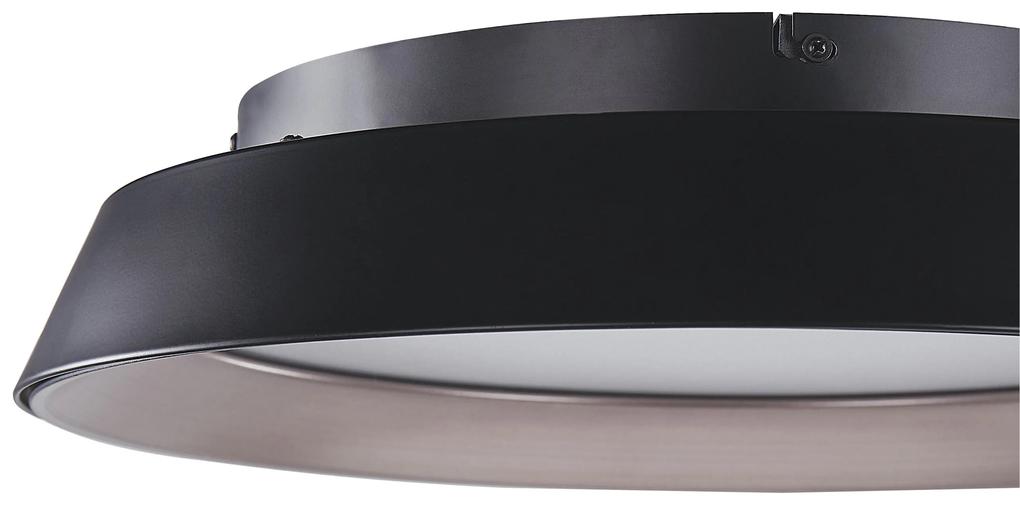 Stropné kovové LED svietidlo čierne BILIN Beliani