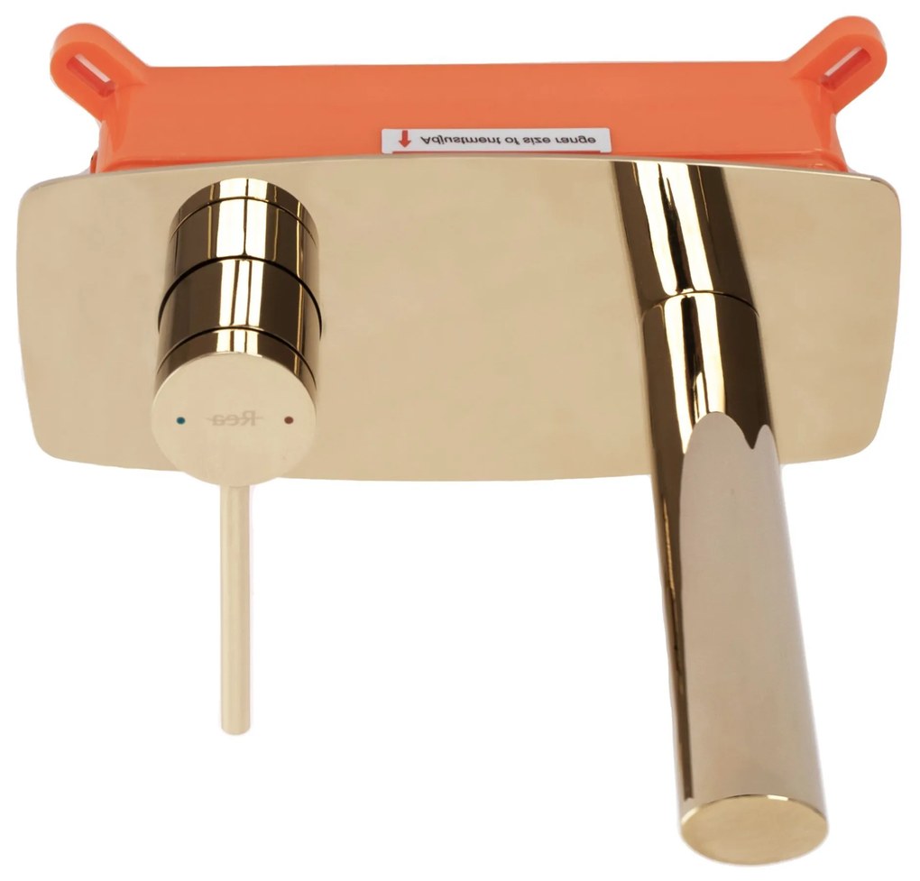 Rea Oval, podomietková umývadlová batéria, zlatá lesklá, REA-B5125