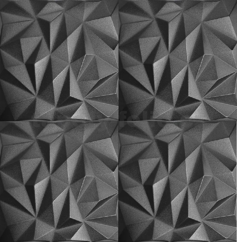 Stropné panely 3D XPS K58, cena za kus, rozmer 50 cm x 50 cm, Zirkon čierny, IMPOL TRADE